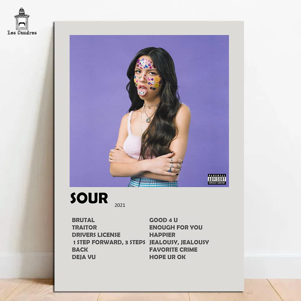 Quadro Placa Decorativa Olivia Rodrigo Sour em MDF | Amazon.com.br